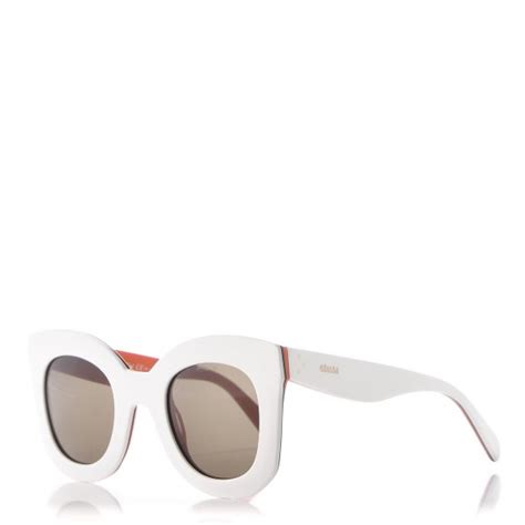 celine sunglasses cl 41093|CELINE Marta Sunglasses CL 41093/S White Orange.